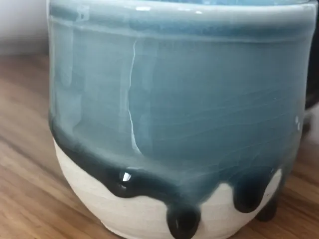 Fired sample of Crazy Blue